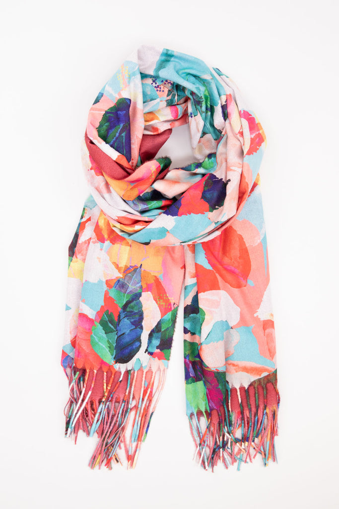 WINONA RECTANGLE FRINGED SCARF