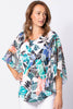 TROPICALE FLUTTER SLEEVE TOP