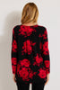 DANNI PRINT PLEAT BACK L/SLV TOP