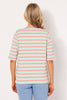 SHELLY STRIPE ELBOW SLV TOP