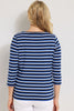 JAUNT 3/4 SLV STRIPE TOP