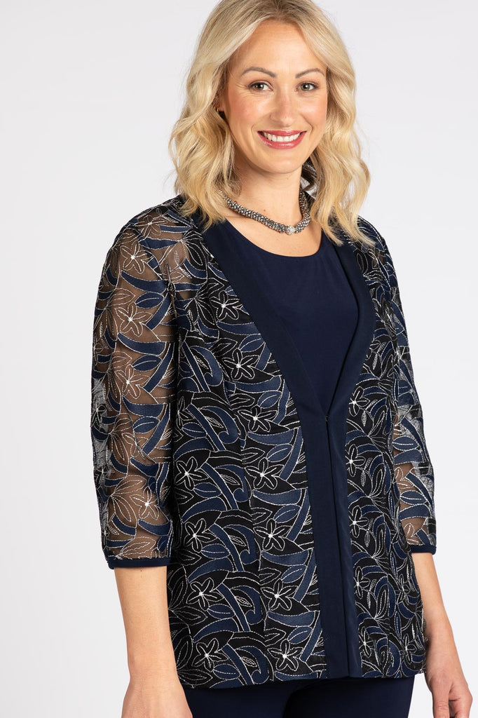 TWILIGHT LEAVES LACE CARDIGAN