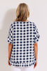 CLAIRE S/S CHECK TOP