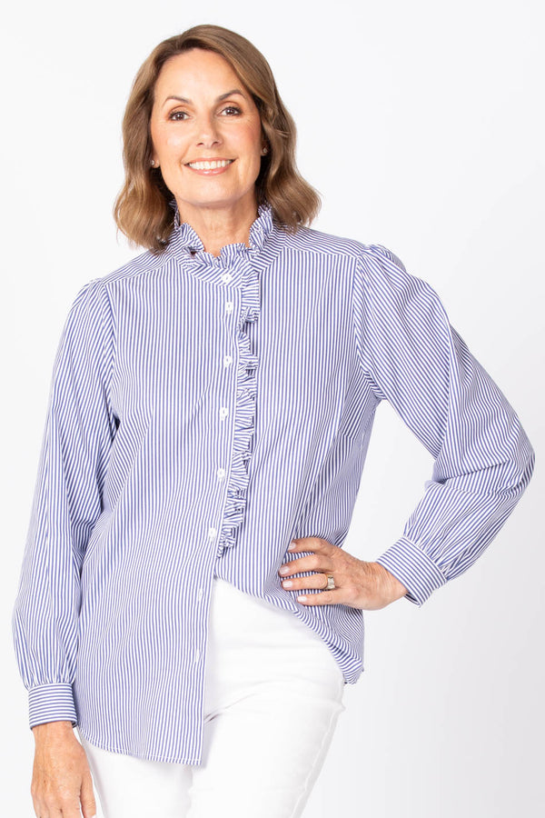 THAMES STRIPE LONG SLEEVE SHIRT