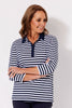 BIRDIE STRIPE 3/4 SLV POLO