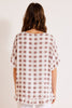 CLAIRE S/S CHECK TOP